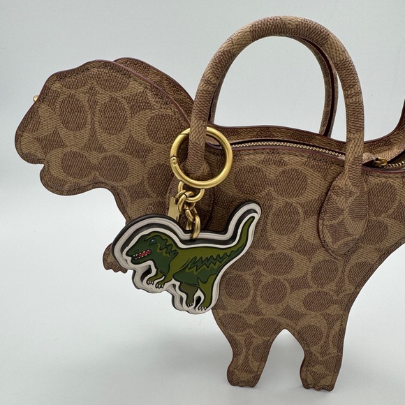 Coach Rexy Bag In Signature Canvas Imported With Keychain - Picture 16 of 16